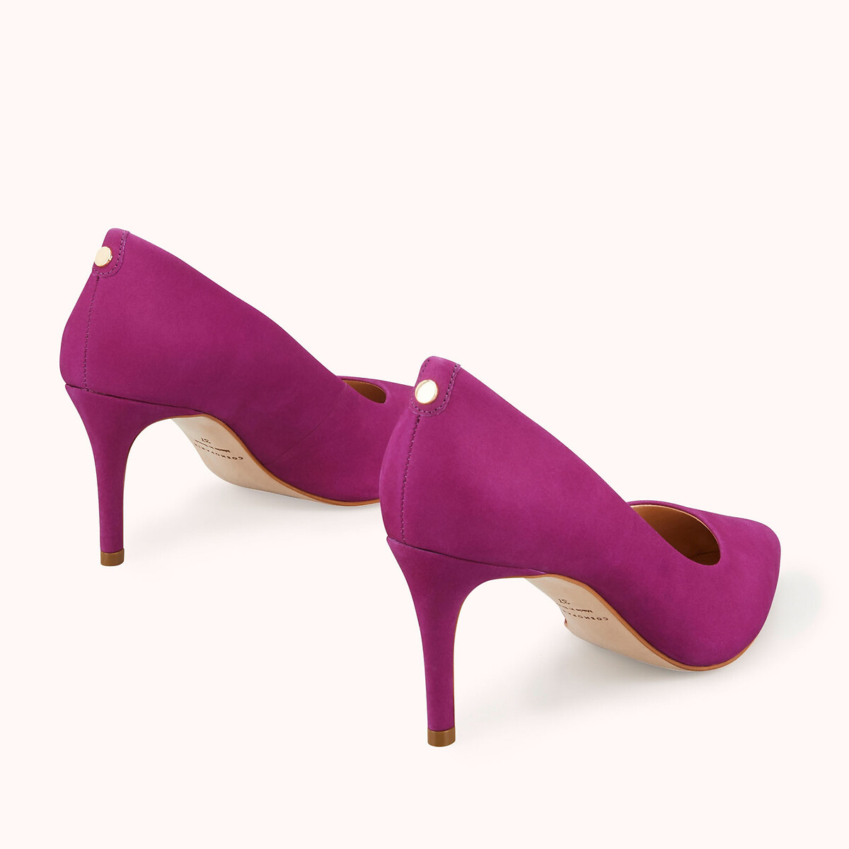 Туфли Из кожи нубук Azalea 41 фиолетовый LaRedoute, размер 41 - фото 3
