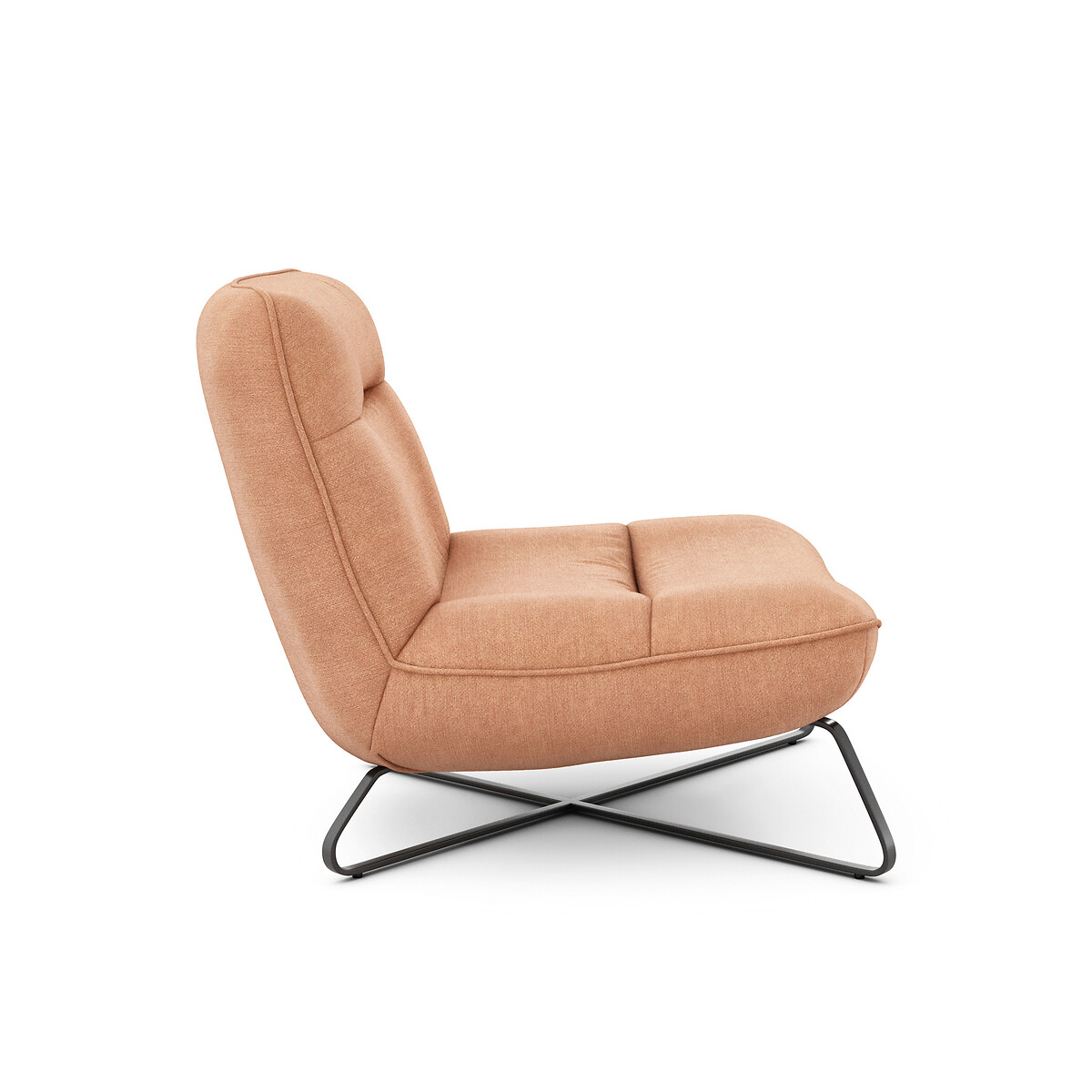 Кресло La Redoute Из ткани из хлопка и льна Helma единый размер оранжевый - фото 3