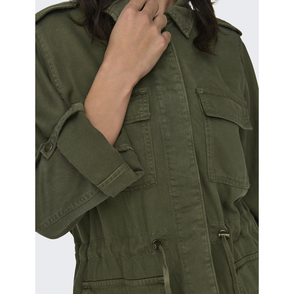 Куртка в стиле милитари  L зеленый LaRedoute, размер L - фото 2