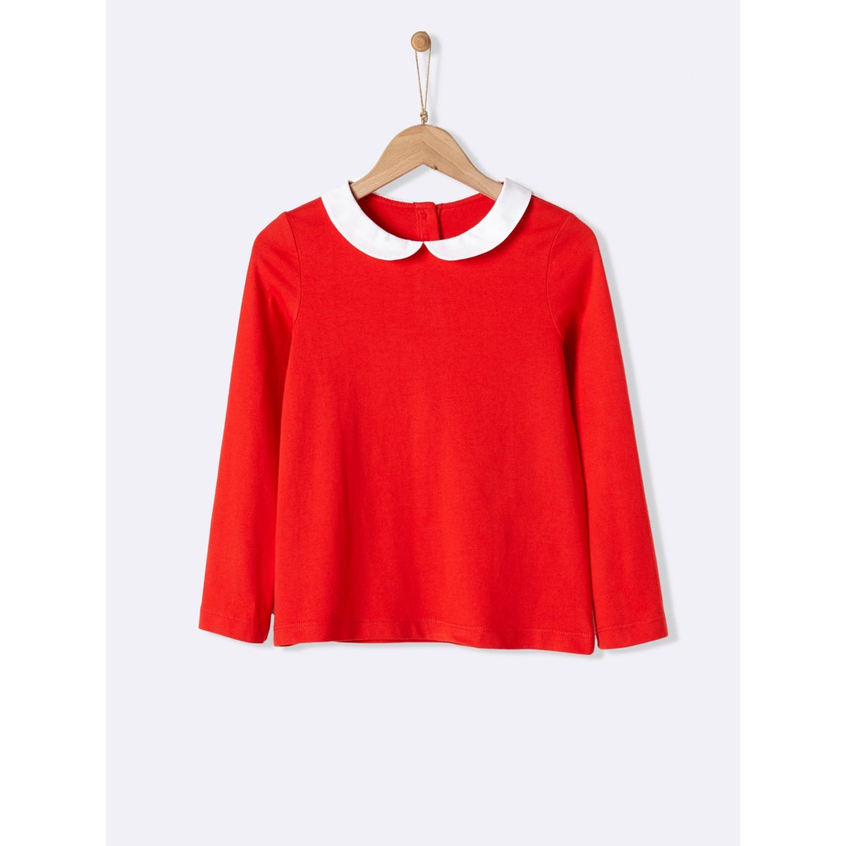 T-shirt col fantaisie fille