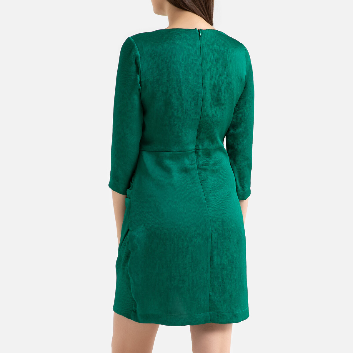 Платье SUNCOO Короткое с длинными рукавами CYBIL 2(M) зеленый, размер 2(M) Короткое с длинными рукавами CYBIL 2(M) зеленый - фото 3