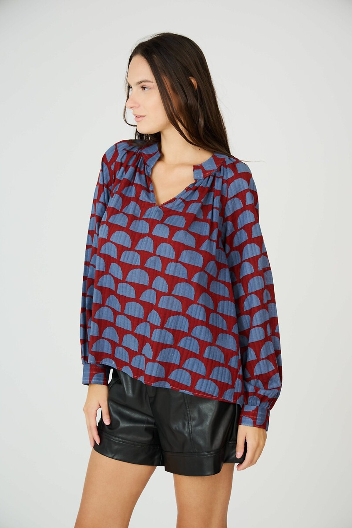 

Блузка LaRedoute, Красный, Блузка с V-образным вырезом 2(M) красный