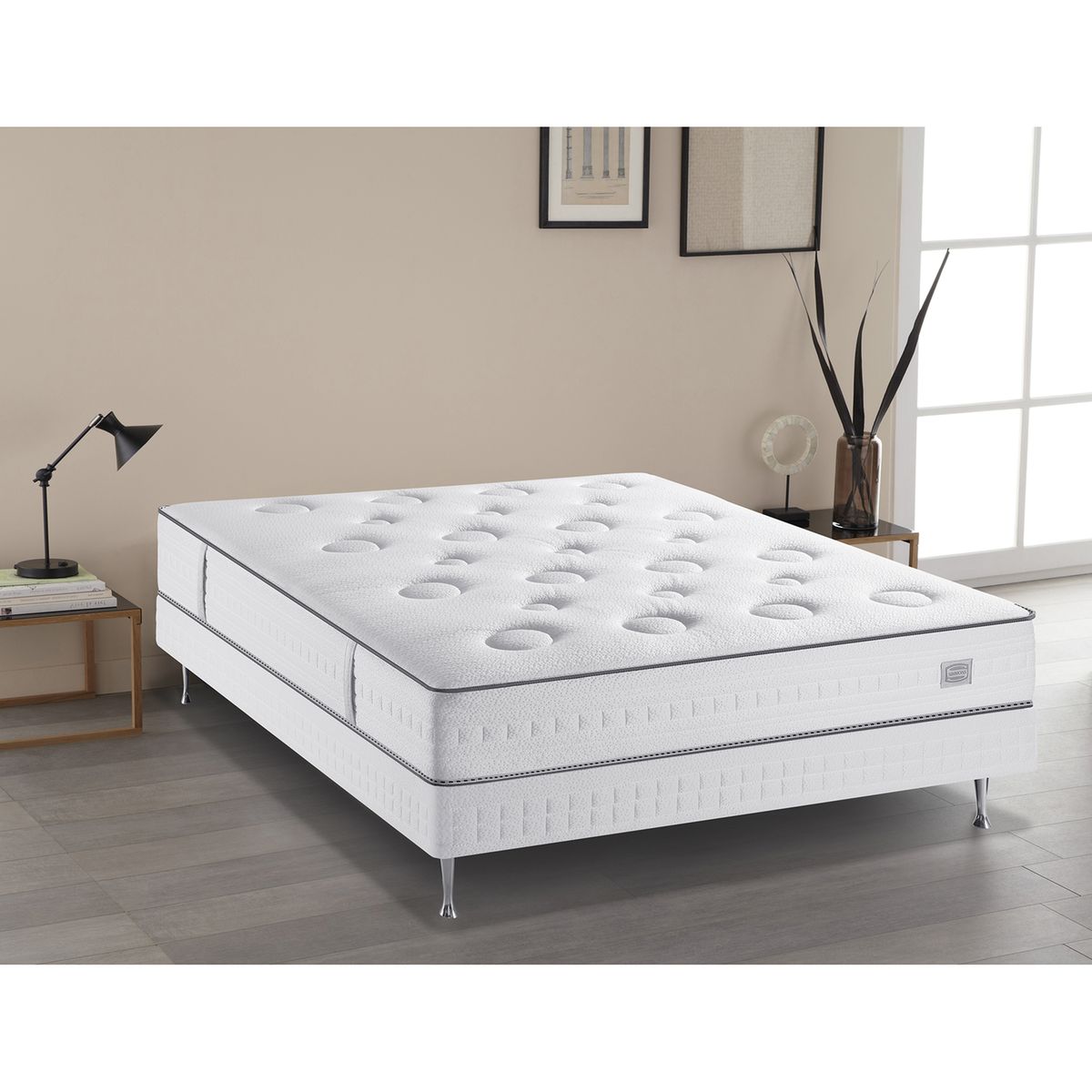 Matelas ressorts ensachés grand confort ferme