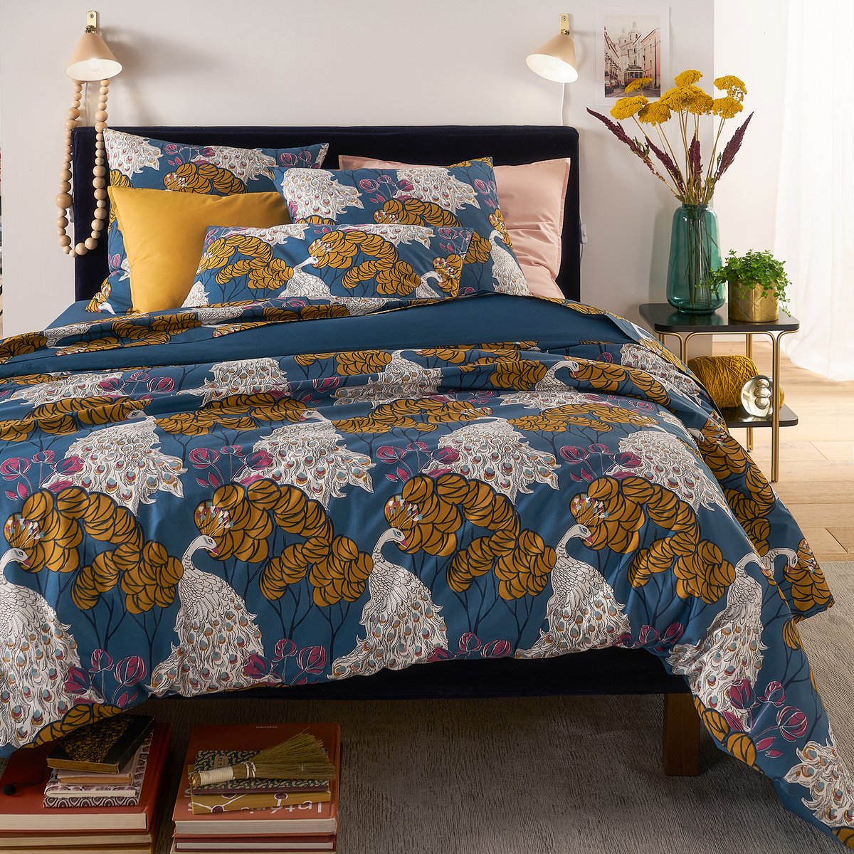 

Пододеяльник LA REDOUTE INTERIEURS, Другие, Пододеяльник Из перкали Peacock Blue 260 x 240 см другие