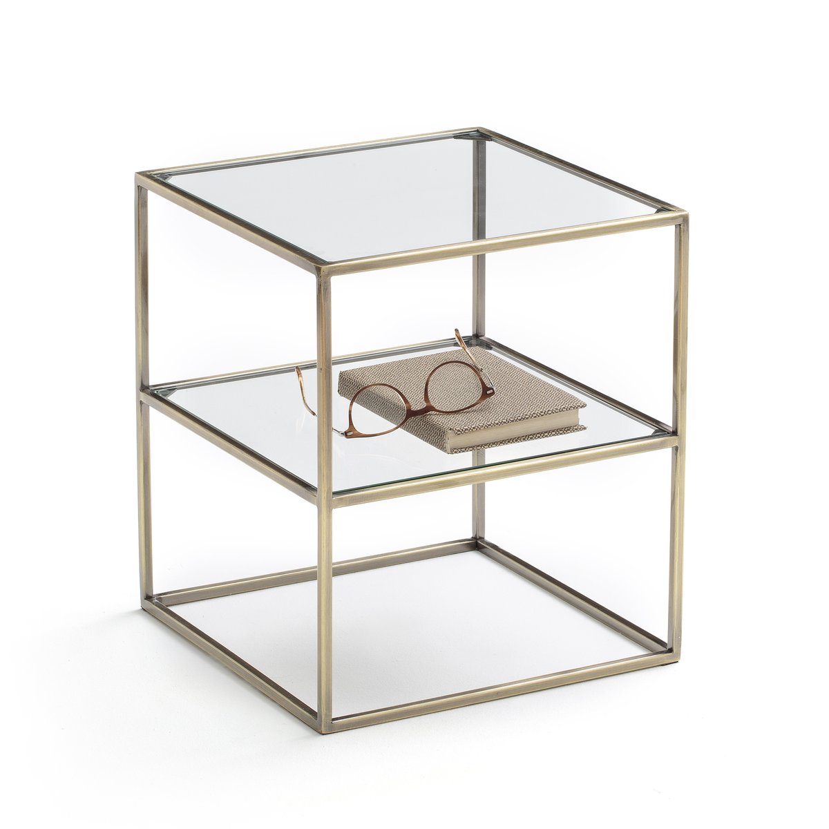 Image of LUXORE Double Shelf Bedside Table
