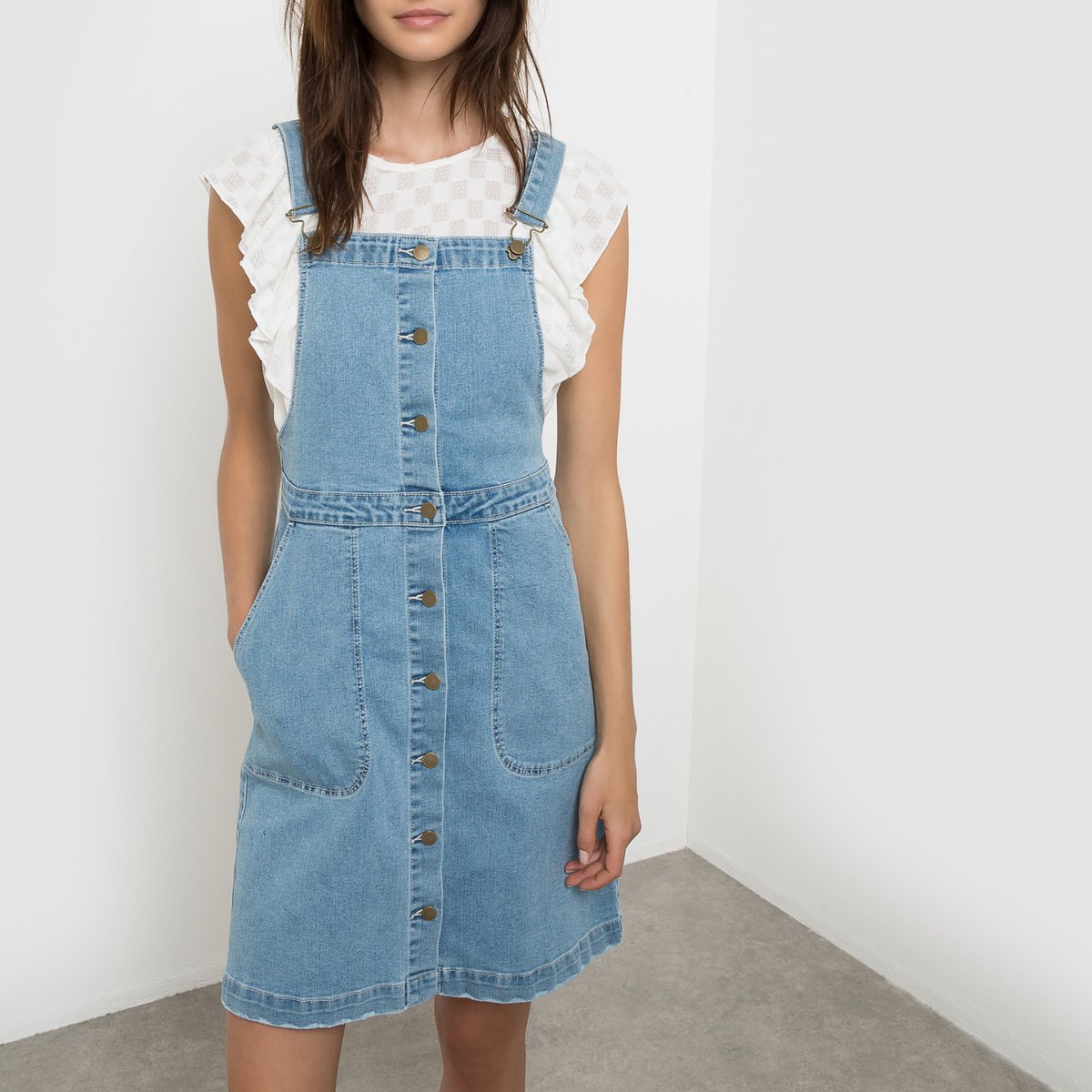 

Платье-комбинезон в форме трапеции VILAGOS DENIM SPENCER