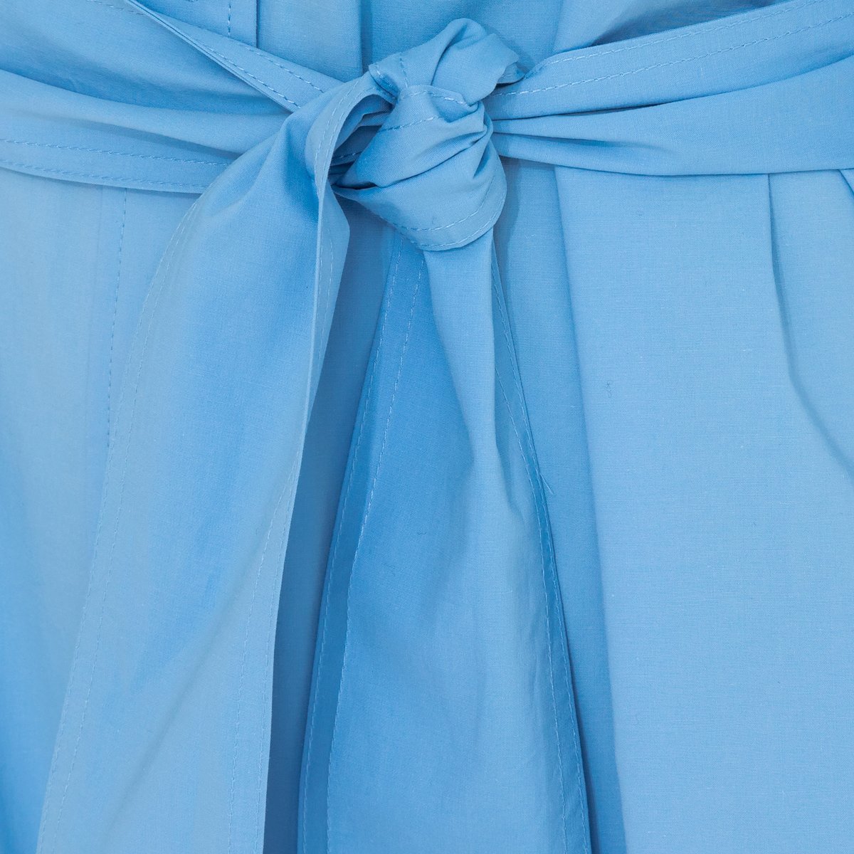 Платье-рубашка LaRedoute Длинная CORA XS синий, размер XS - фото 4