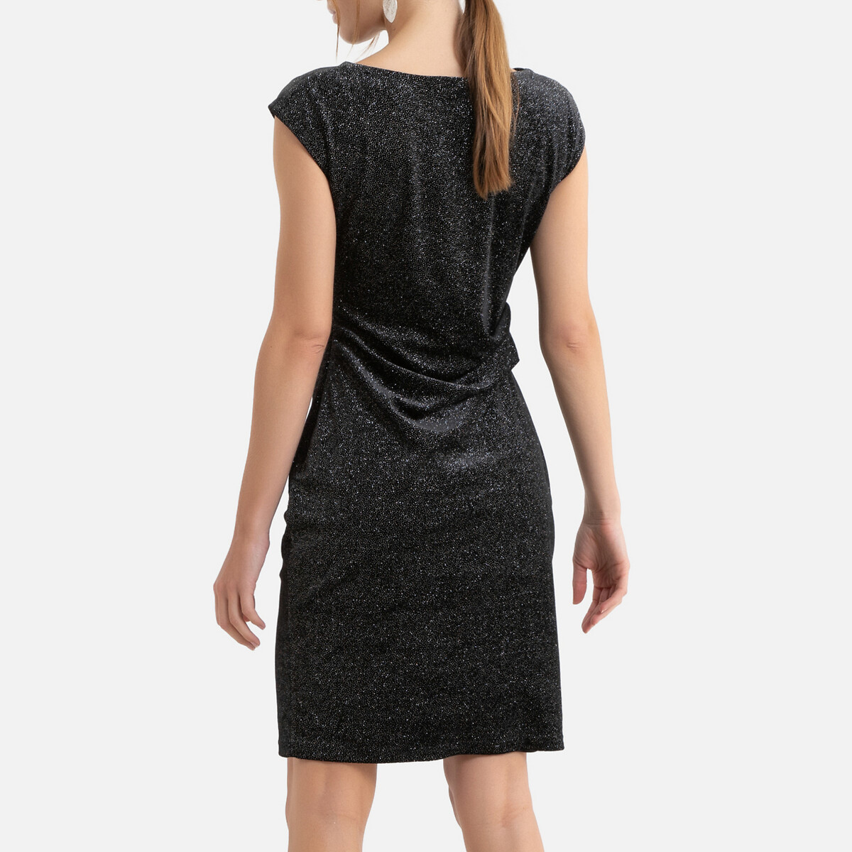 Платье LaRedoute Короткое облегающее без рукавов S черный, размер S - фото 4