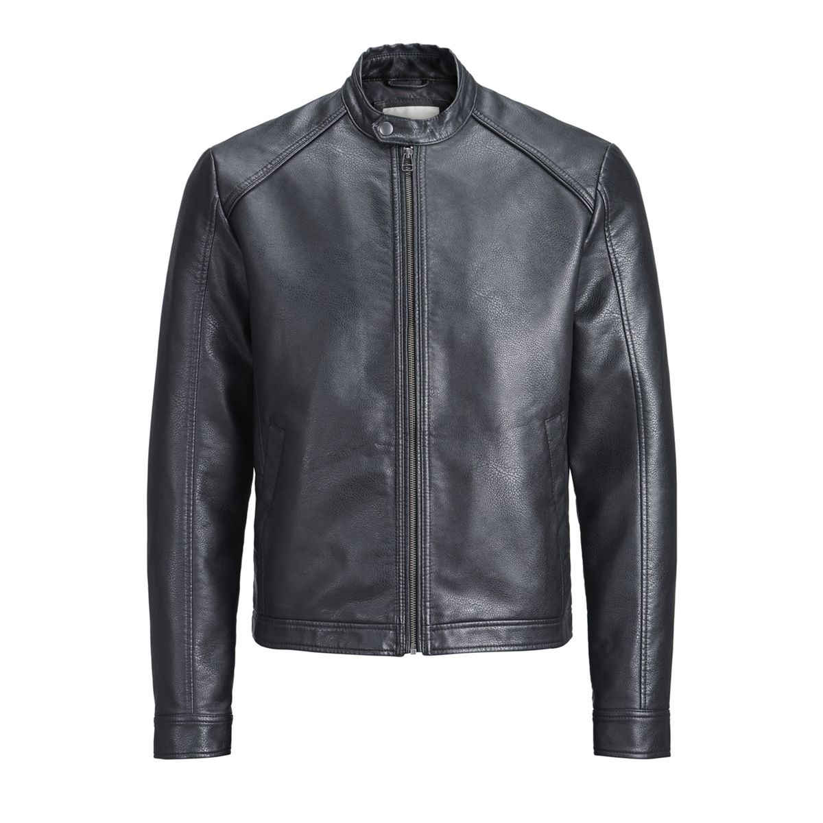 Blouson biker faux cuir, mi-saison