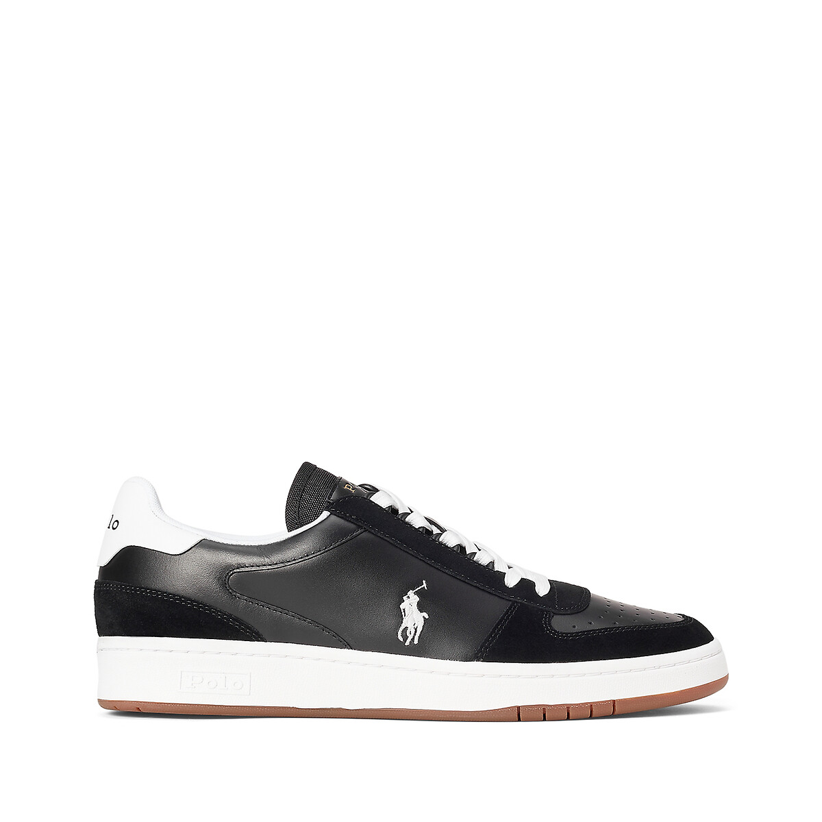 Кеды из кожи Polo Court PP  45 черный