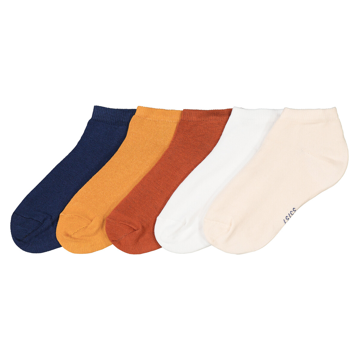 Комплект из пяти пар носков однотонных 35/37 другие комплект из пяти пар носков la redoute 35 37 серый