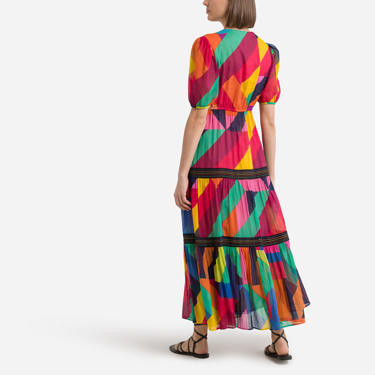 Платье Длинное с короткими рукавами Cairo XL разноцветный LaRedoute, размер XL - фото 4