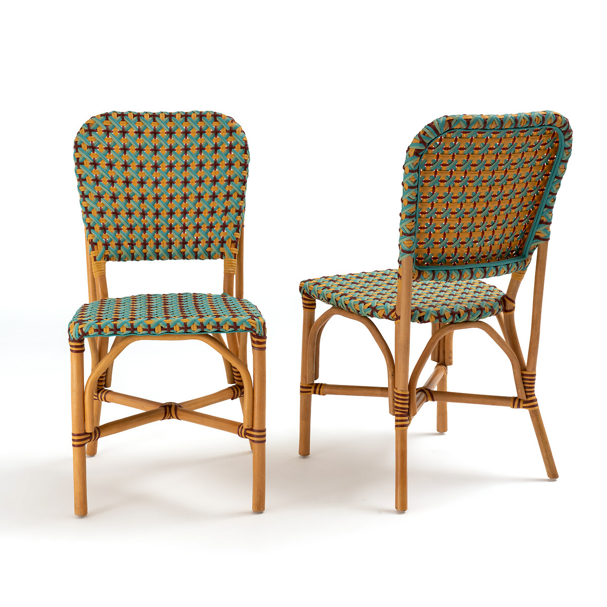 Комплект из 2 плетеных стульев LA REDOUTE INTERIEURS Musette единый размер желтый - фото 3