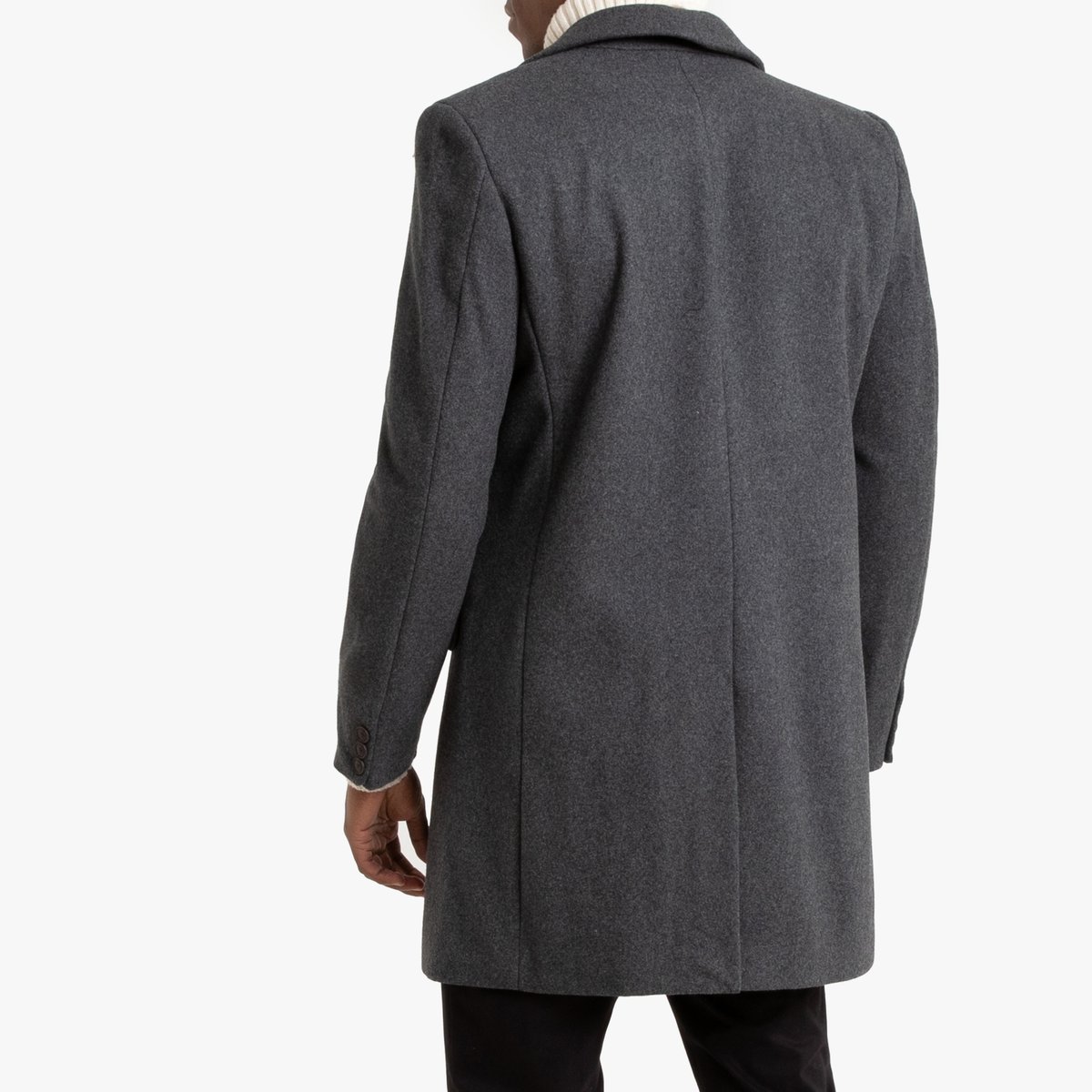 Пальто La Redoute Из шерстяного драпа Marc XL серый, размер XL - фото 3