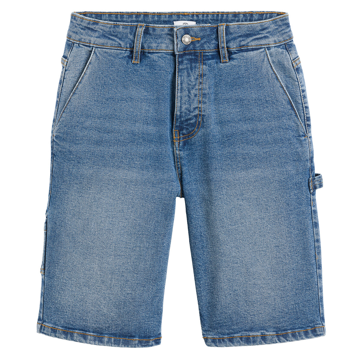 Бермуды Из джинсовой ткани 14 синий LaRedoute, размер 14 - фото 3