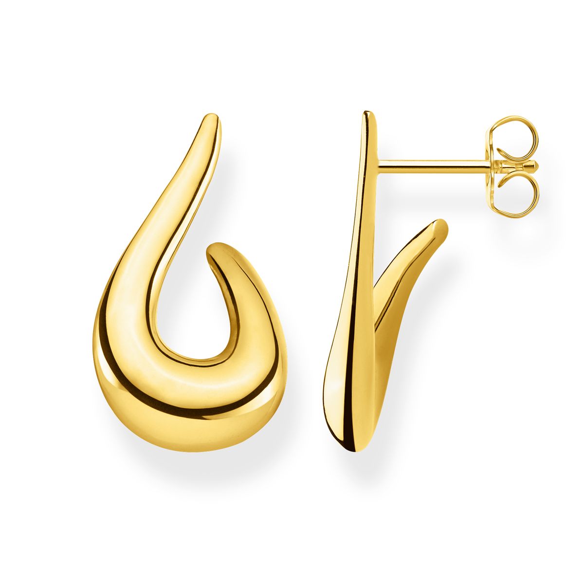 Boucles D'oreilles Heritage Boucles d'oreilles Argent Sterling 925 ; Plaqué Or Jaune 18 Carats
