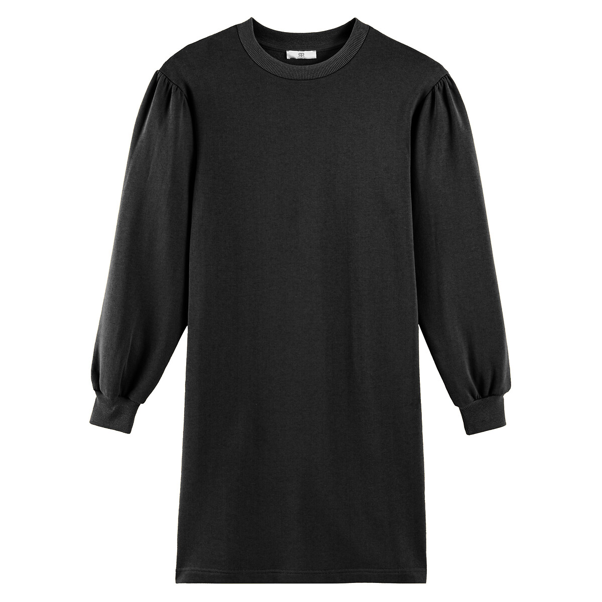 Платье LA REDOUTE COLLECTIONS С круглым вырезом длинные рукава XS черный, размер XS - фото 5