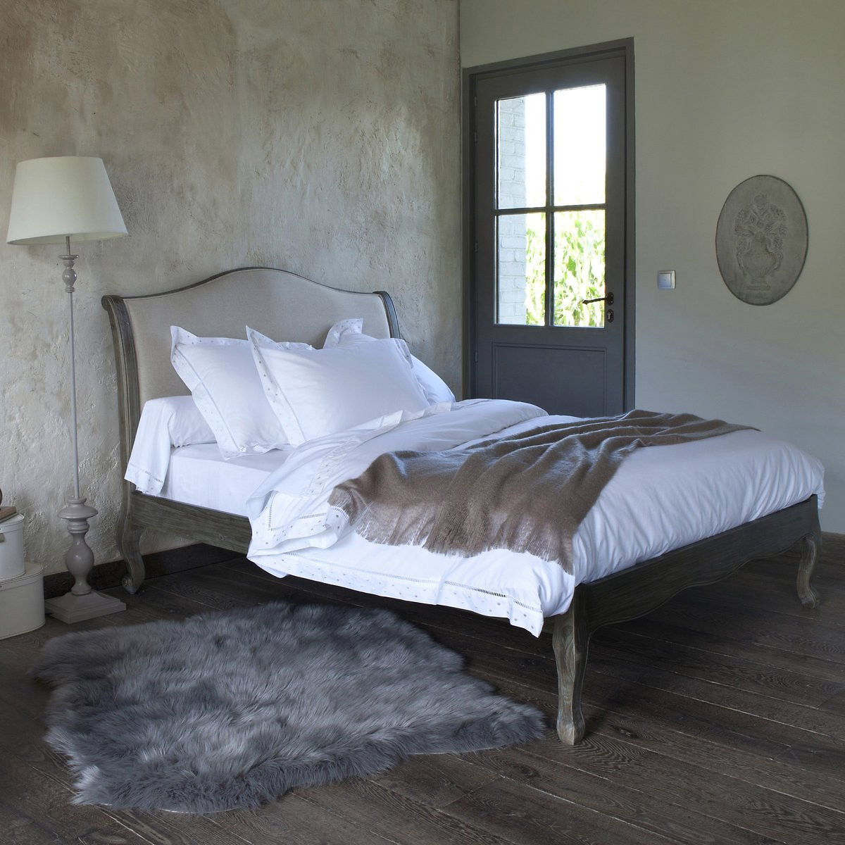 Кровать La Redoute -спальная  сетка Janel 160 x 200 см бежевый, размер 160 x 200 см - фото 2