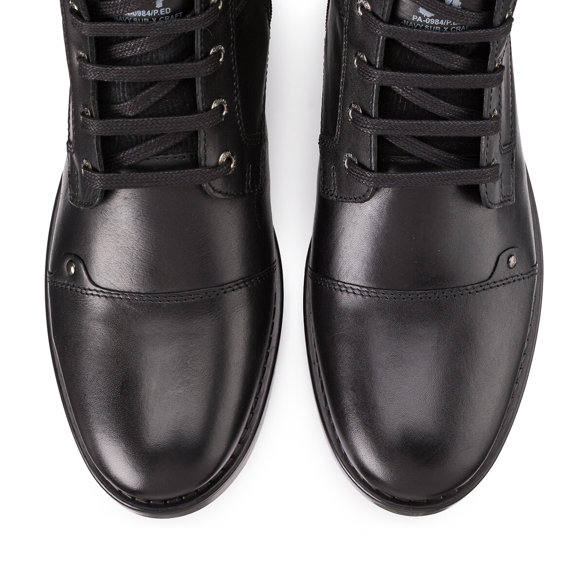 Ботинки LaRedoute Из кожи Nissa 43 черный, размер 43 - фото 3