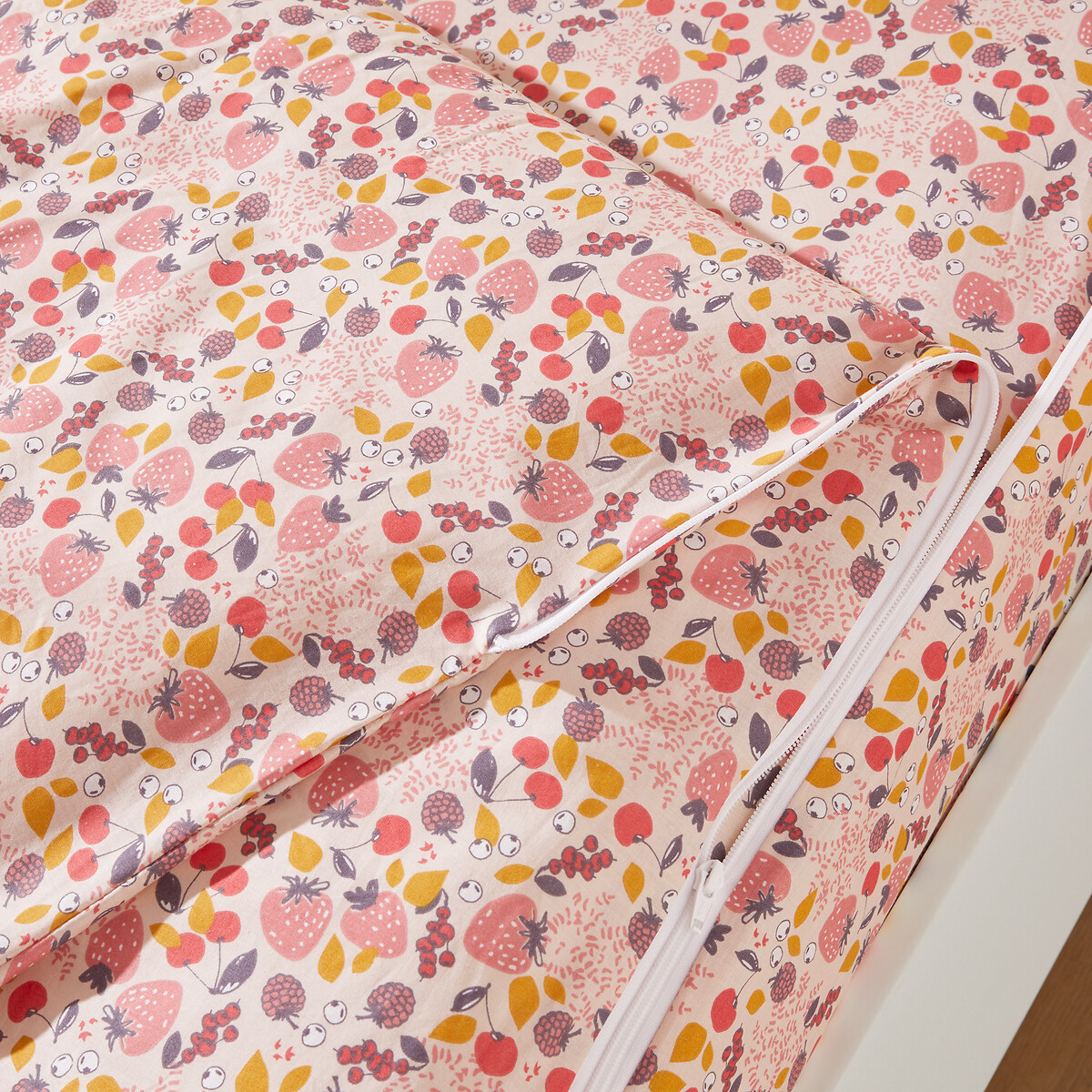 Постельное Белье без одеяла Fraise 90 x 140 см розовый LaRedoute, размер 90 x 140 см - фото 2