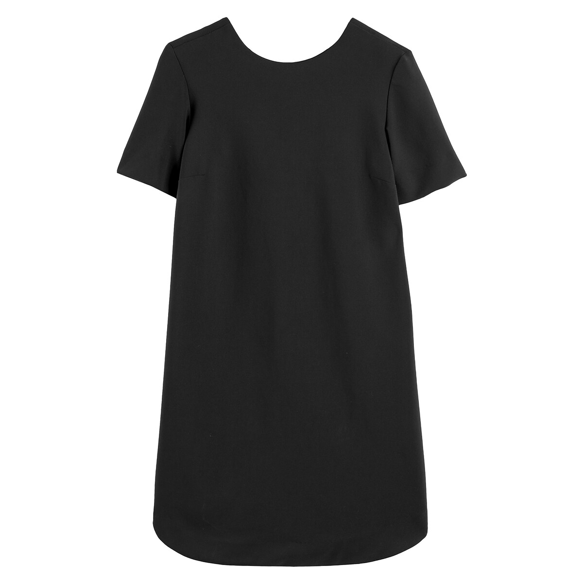 Платье Короткое прямое с короткими рукавами 40 черный LaRedoute, размер 40 - фото 5
