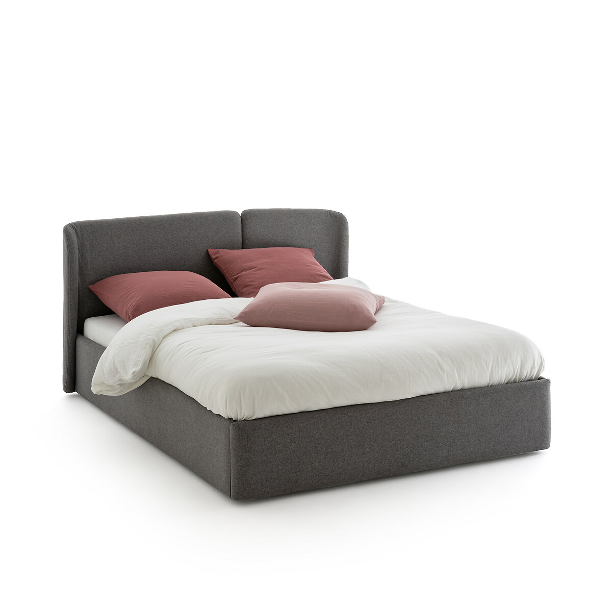 Кровать С ящиком для хранения с подъемным основанием Molona 160 x 200 см серый