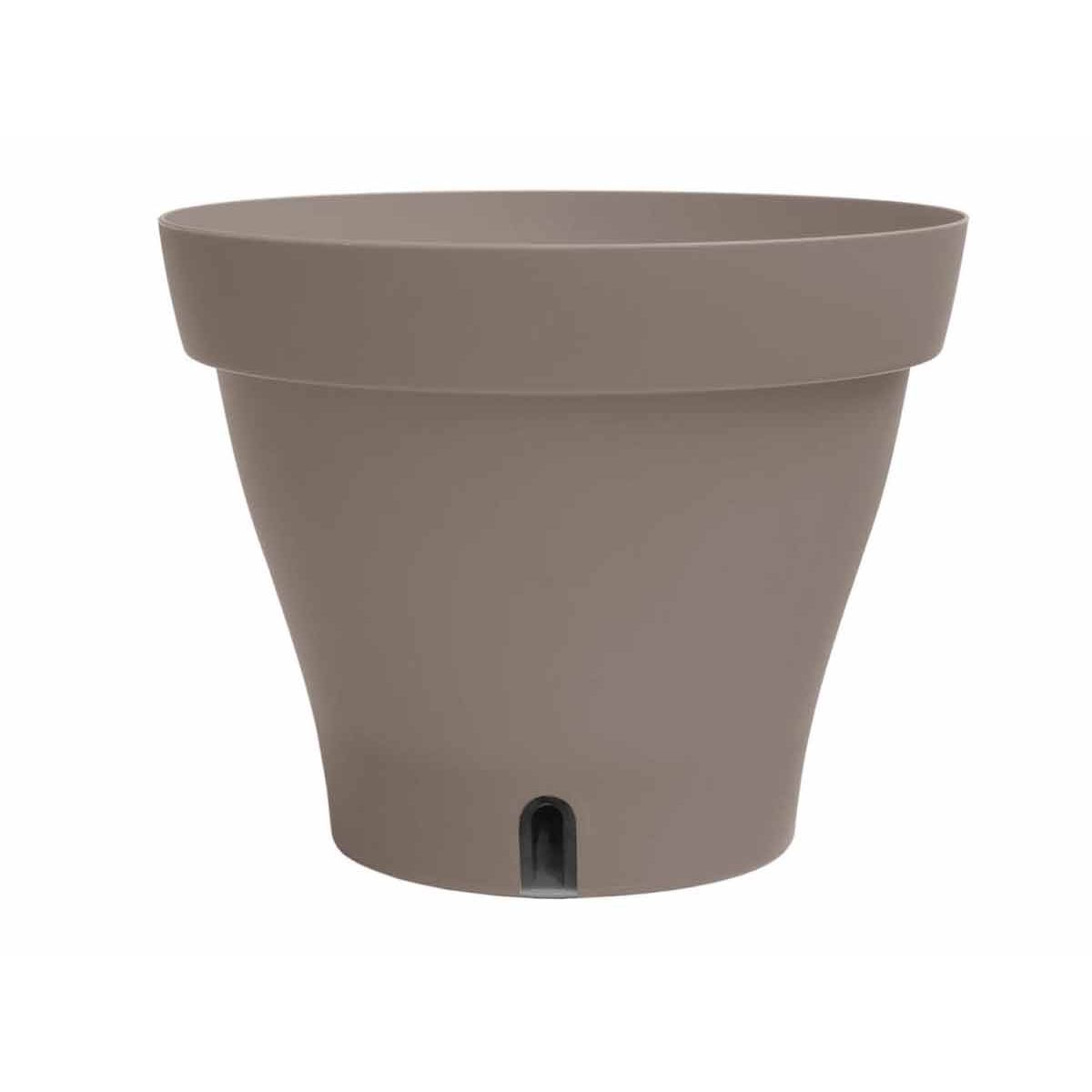 Pot de fleur rond Papyrus Ø 35 x H. 26 cm - Taupe