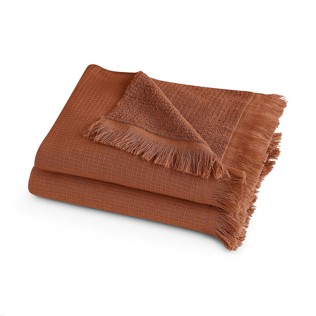 

Комплект из полотенце для La Redoute, Каштановый, Рук из хлопка и льна Nipaly 50 x 100 см каштановый