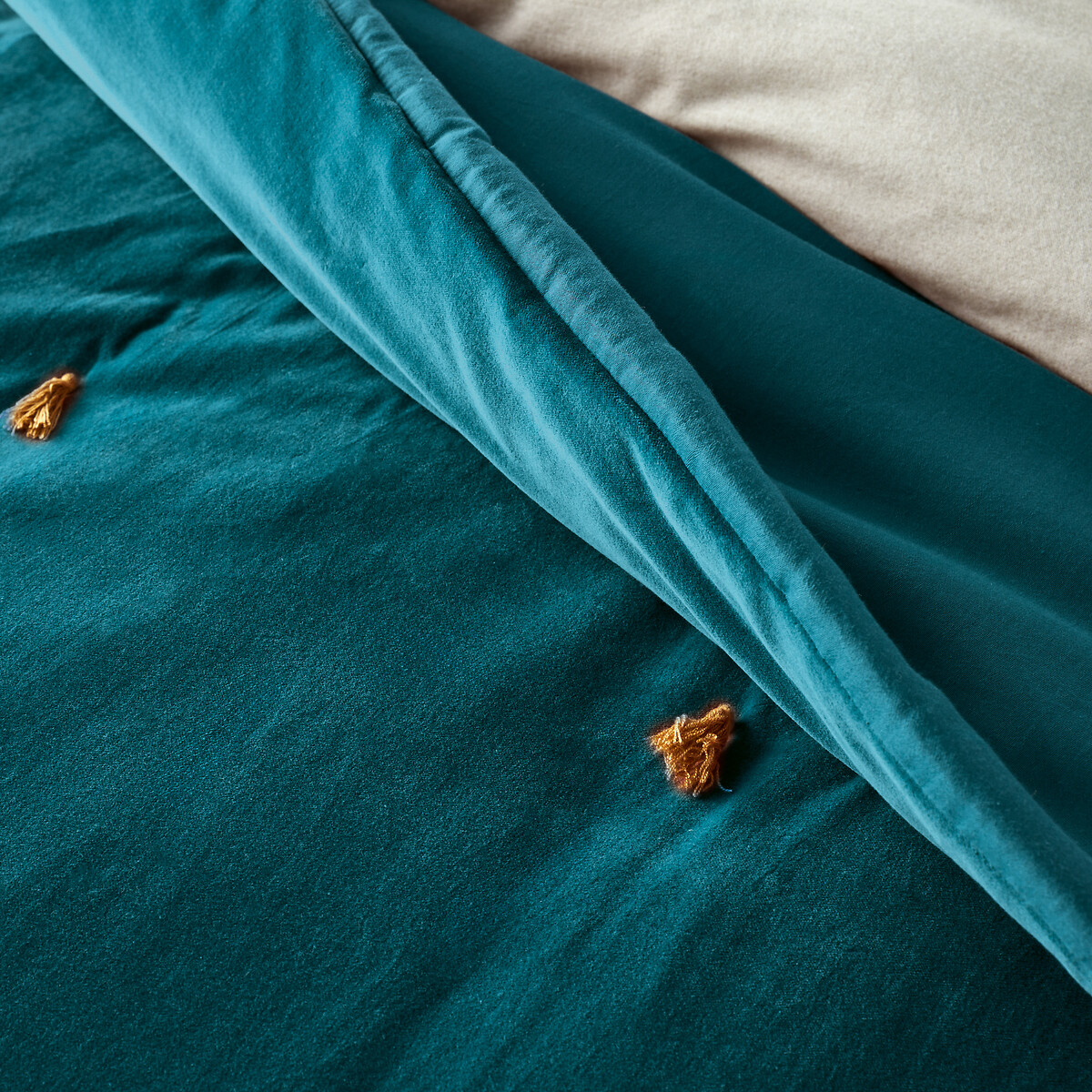 

Одеяло LaRedoute, Желтый, Одеяло из велюра Paula 150 x 150 см желтый