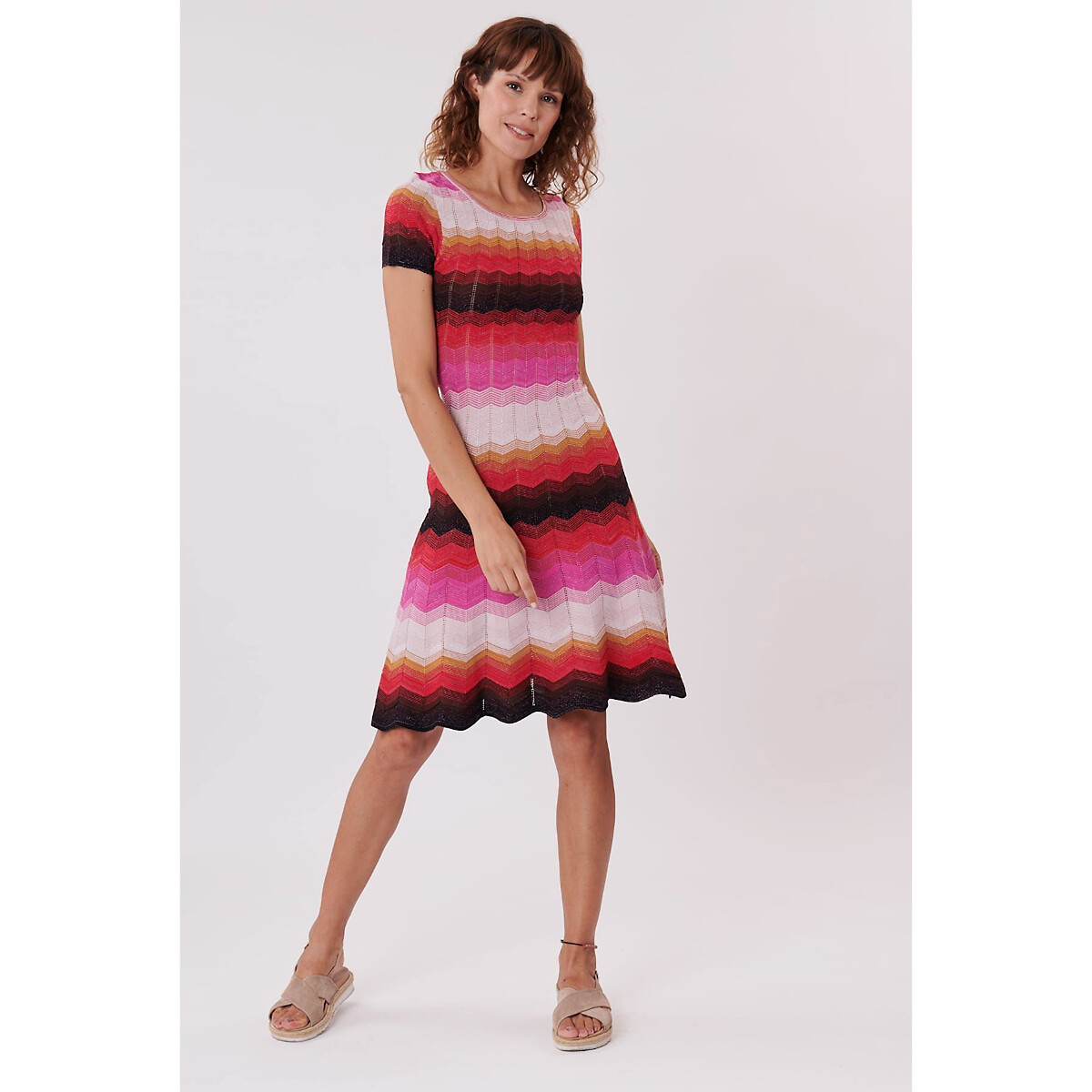 Платье Hazel из трикотажа  L разноцветный LaRedoute, размер L