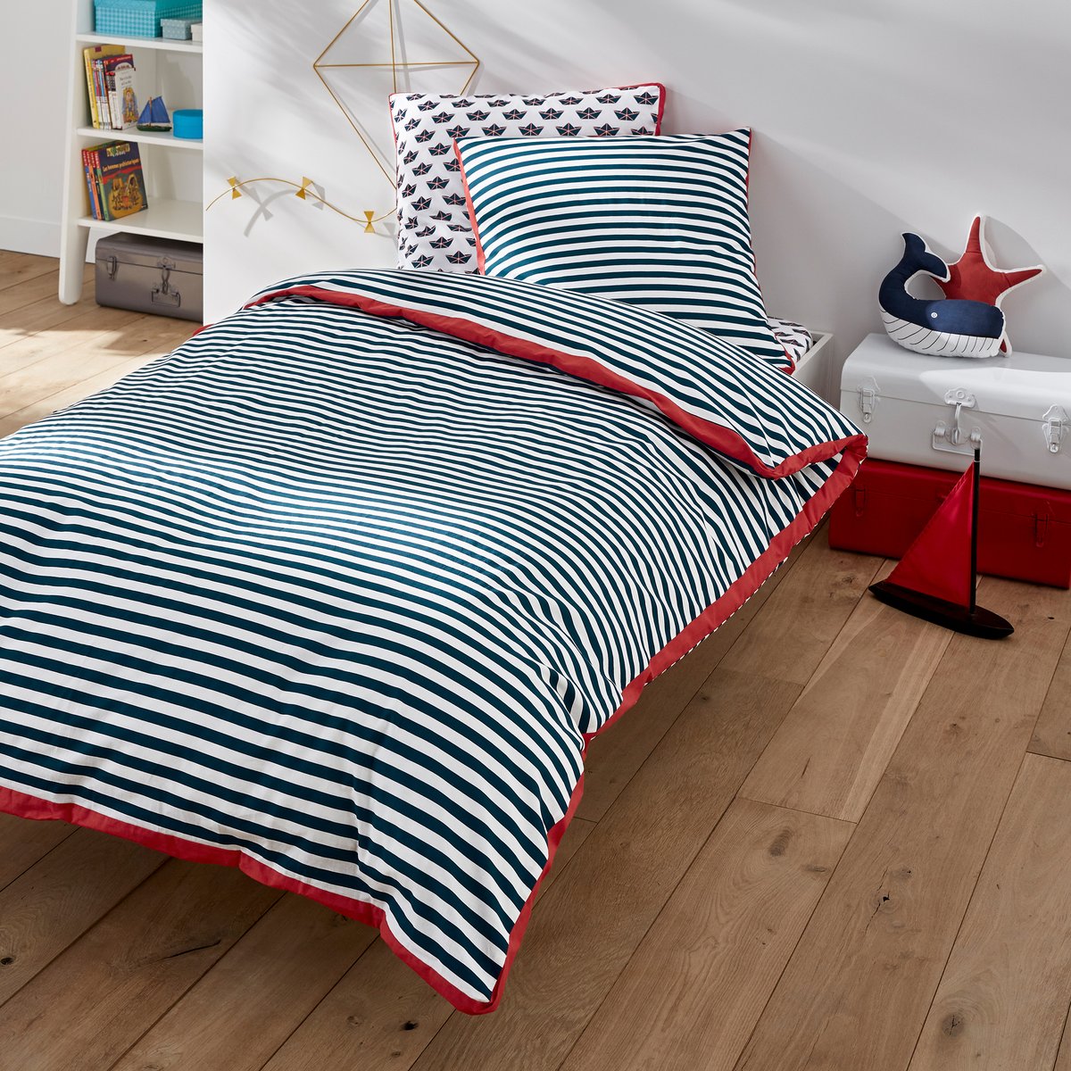 

Пододеяльник La Redoute, Синий, Из биохлопка Sail 140 x 200 см синий