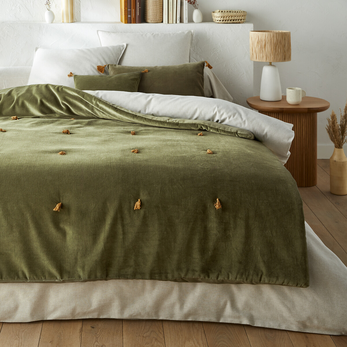 Одеяло из велюра Paula 90 x 190 см зеленый