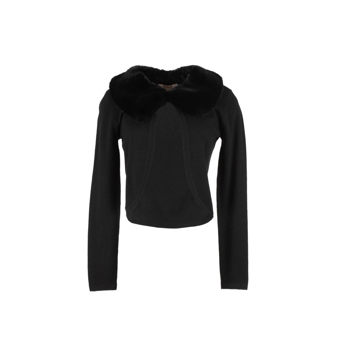 

Кардиган La Redoute, Черный, Короткий с воротником из меха Lamarck L черный