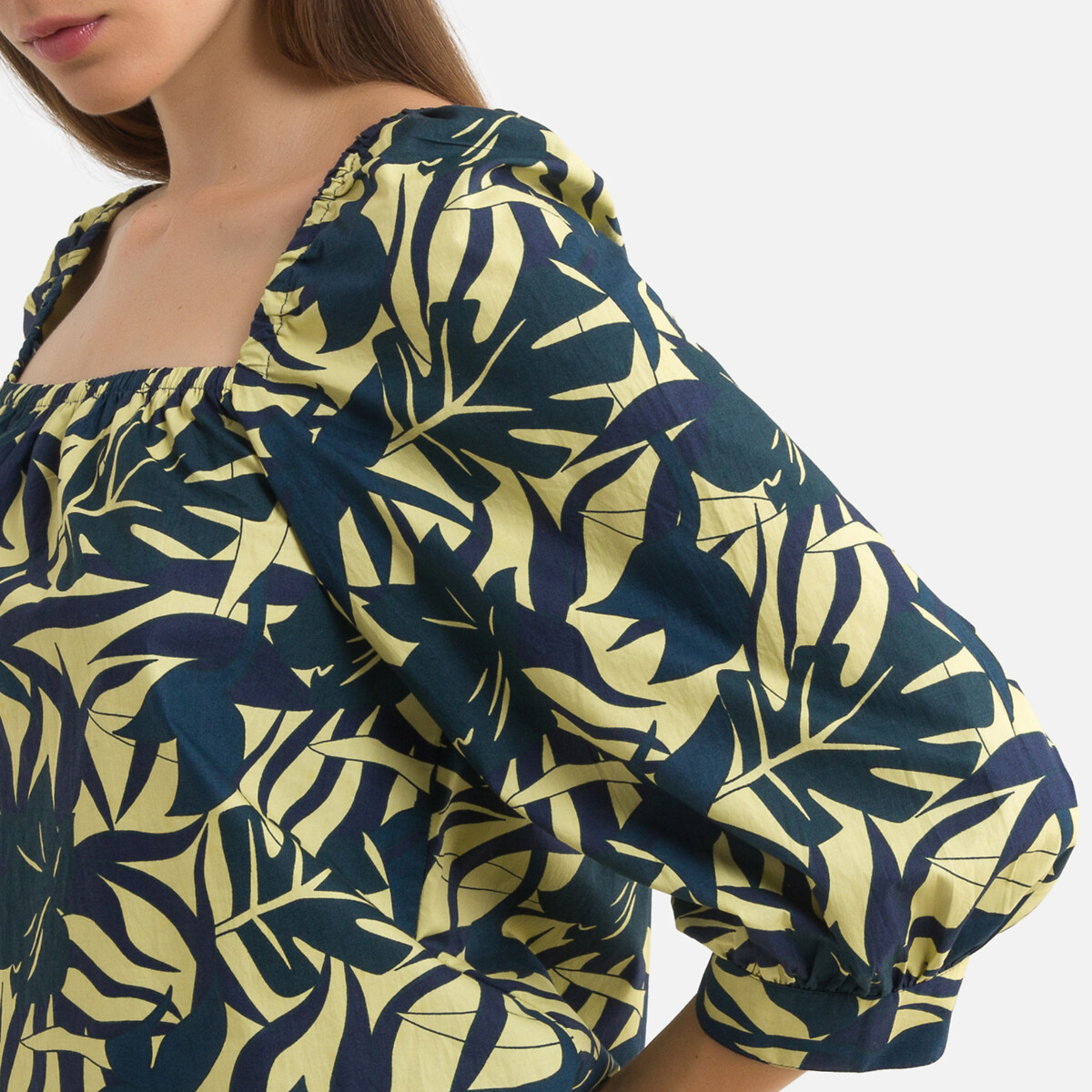 

Блузка LaRedoute, Синий, Блузка с квадратным вырезом и рукавами 34 WALLY 0(XS) синий