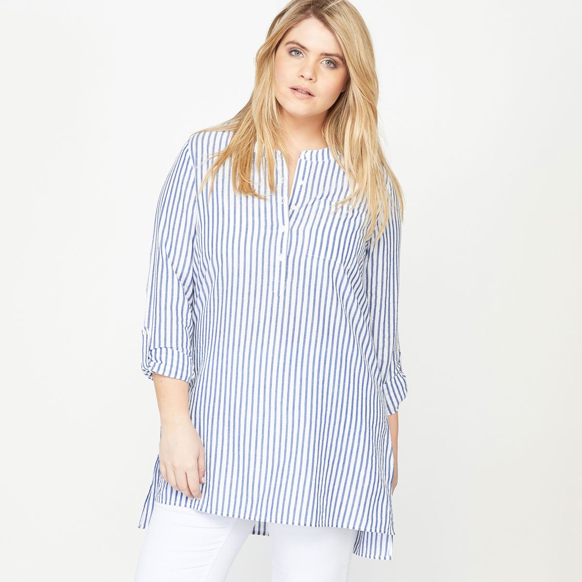 Chemise liquette rayée manches longues