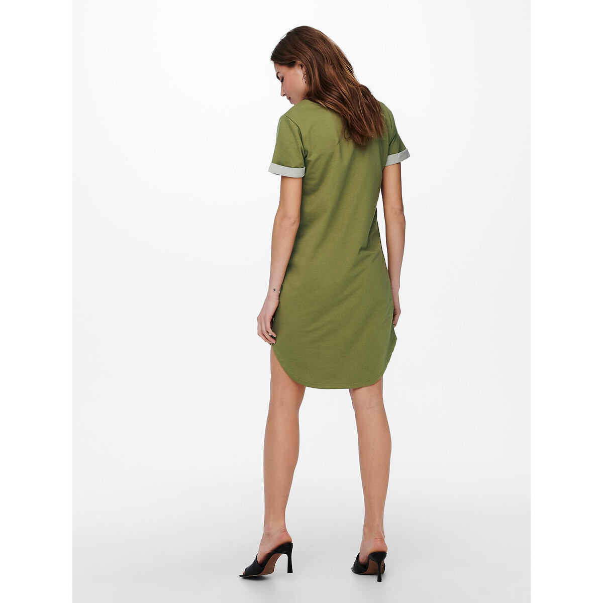 Платье-футболка LaRedoute С короткими рукавами XL зеленый, размер XL - фото 5