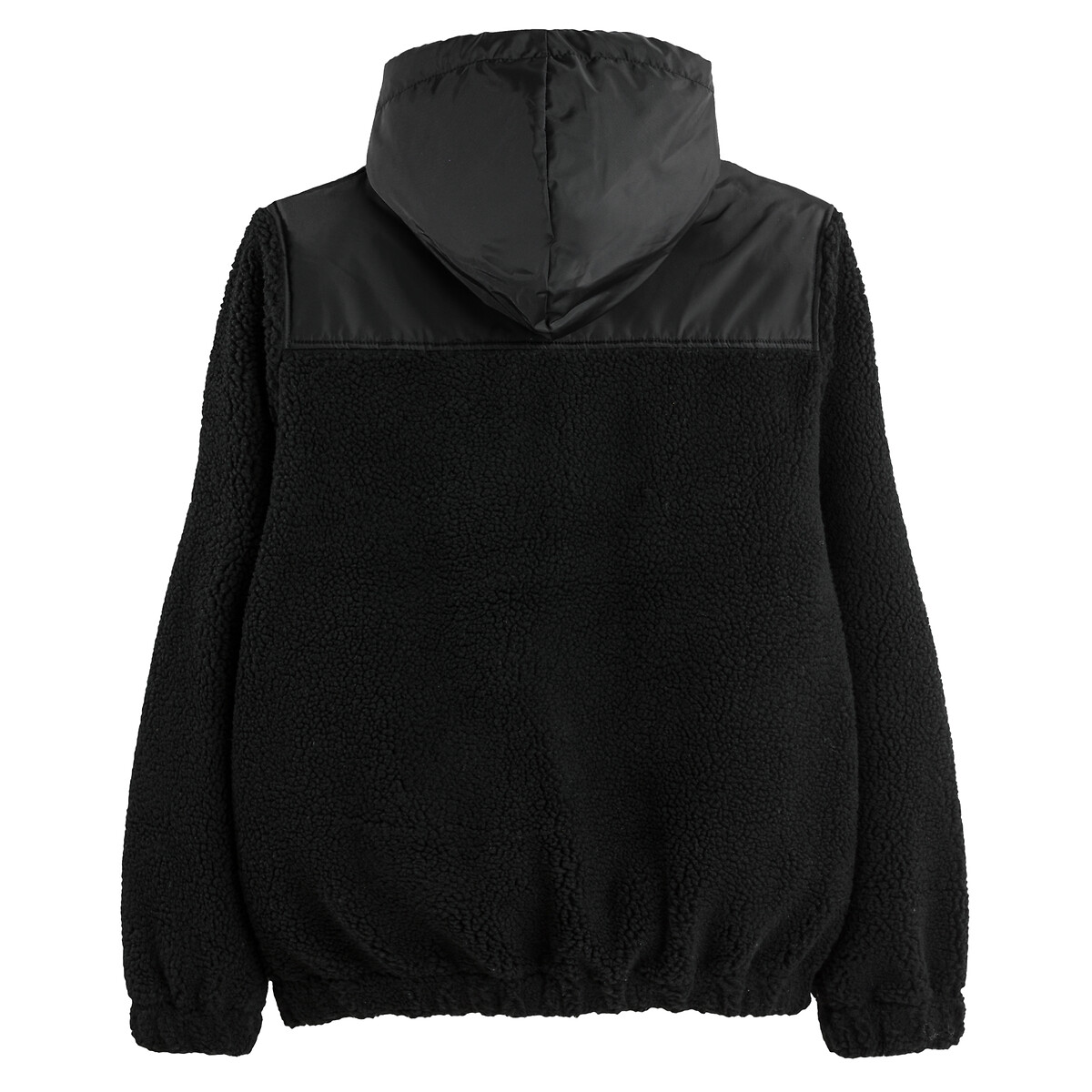 Куртка С капюшоном из флиса шерпа на молнии XL черный LaRedoute, размер XL - фото 2