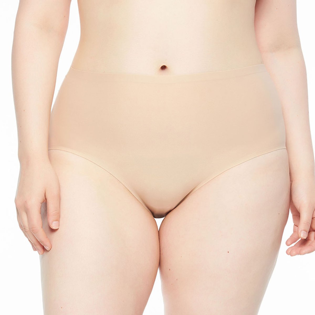 

Трусы с высокой талией Soft Strech Size, Телесный;черный