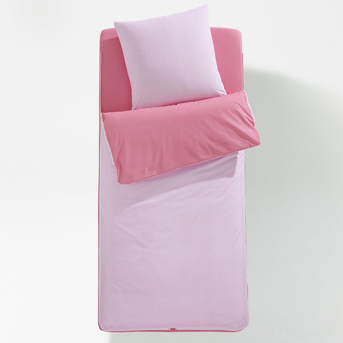 фото Комплект постельного белья без одеяла готов ко сну двухцветный la redoute interieurs
