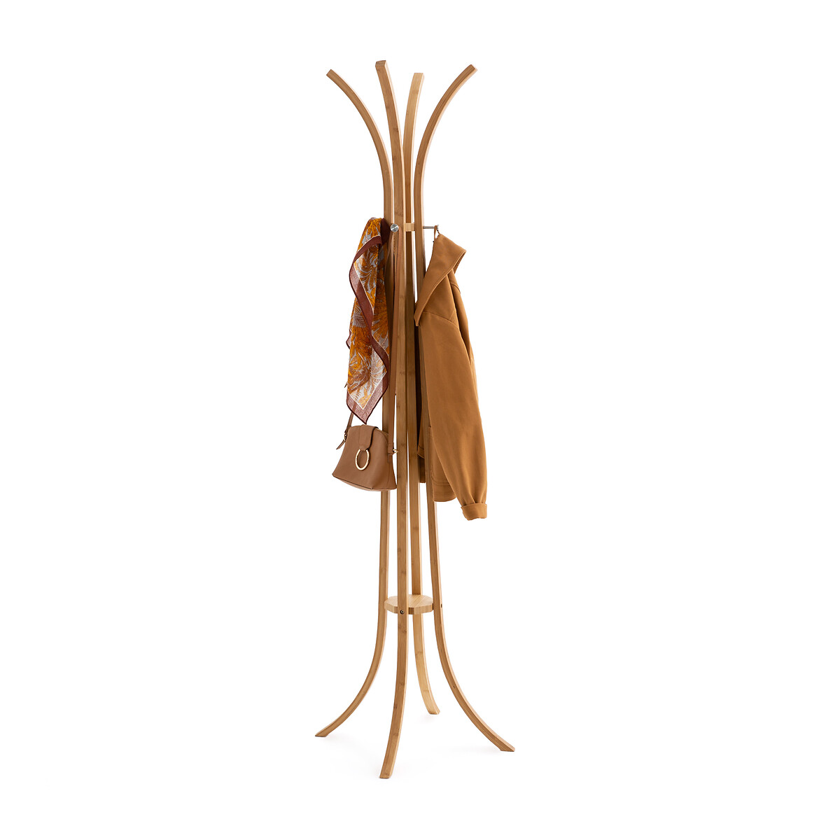 Стойка-вешалка La Redoute Напольная с  планками Teepi из бамбука единый размер желтый - фото 2