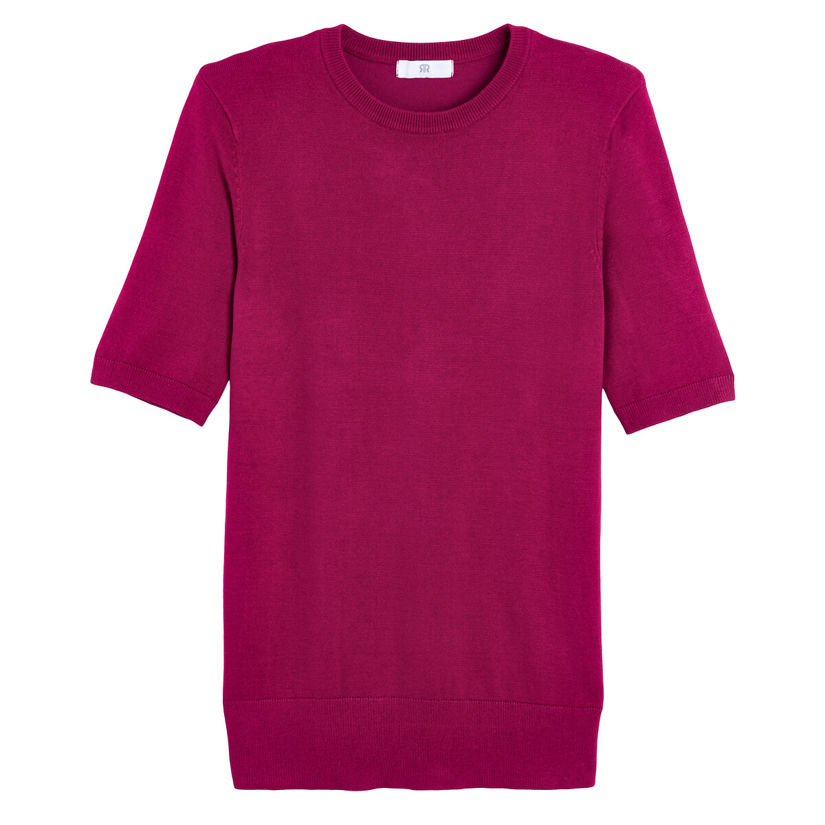 Пуловер LA REDOUTE COLLECTIONS С короткими рукавами базовая модель L красный, размер L - фото 5