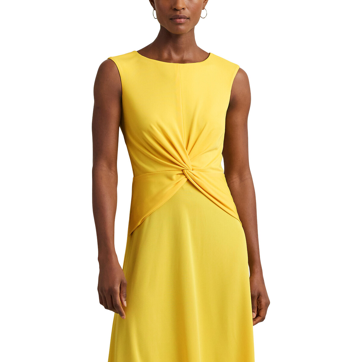 Платье-миди без рукавов TESSANNE  42 желтый LaRedoute, размер 42 - фото 3