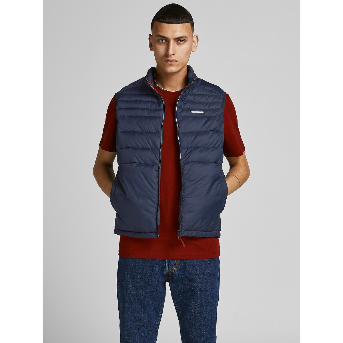 

Куртка JACK & JONES, Синий, Стеганая легкая без рукавов Ace M синий
