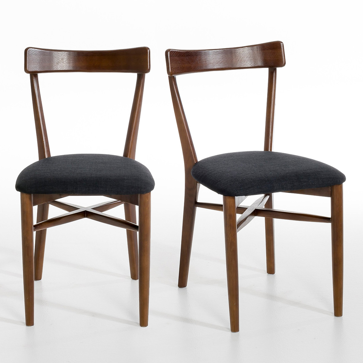 Комплект из 2 стульев, Bree La Redoute единый размер бежевый цена и фото