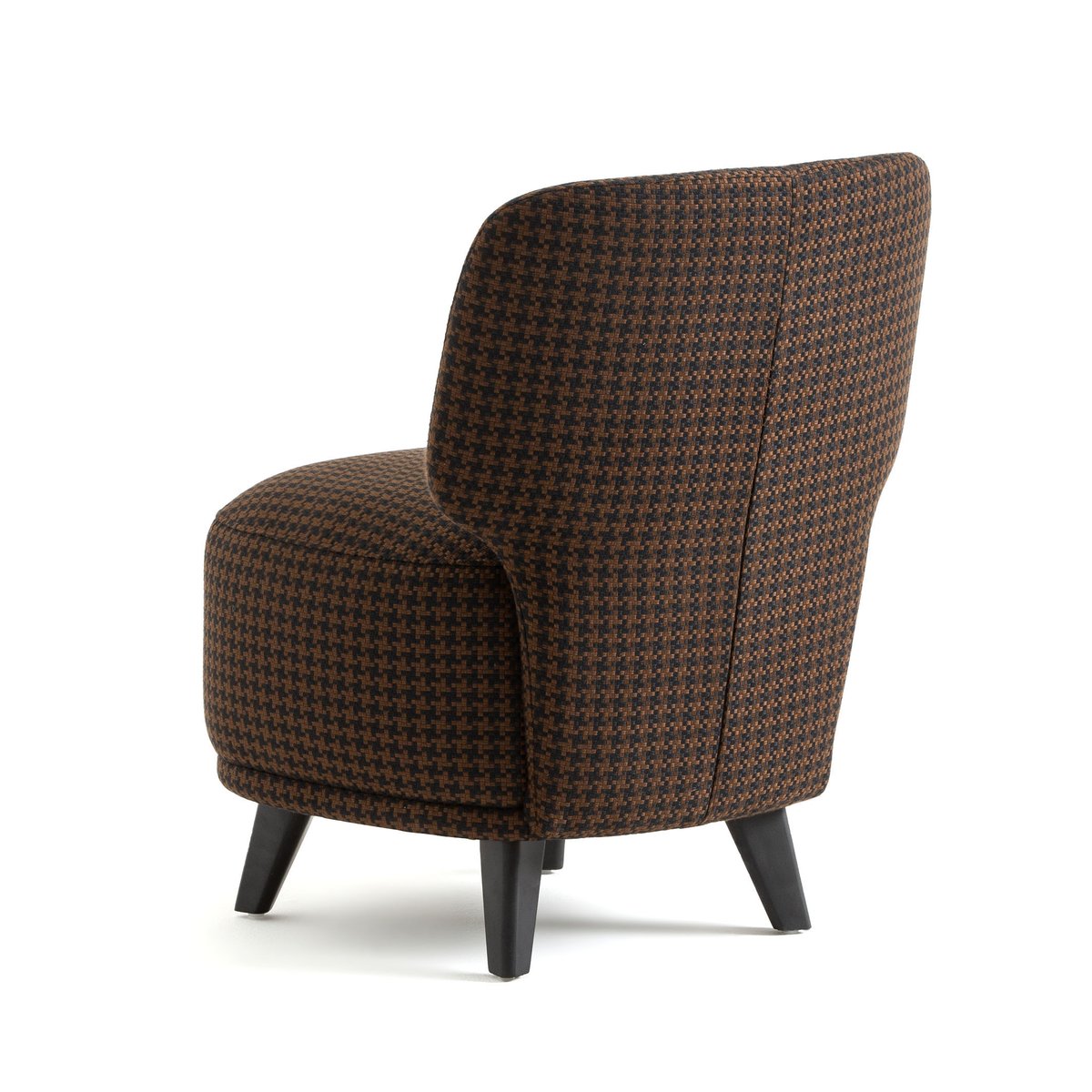Кресло La Redoute Низкое с зигзагообразным орнаментом L Odalie дизайн ЭГаллины единый размер каштановый - фото 4