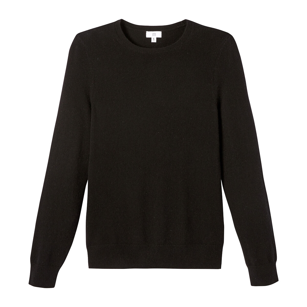 Пуловер La Redoute С круглым вырезом из тонкого трикотажа 100 кашемир XXL черный, размер XXL - фото 5