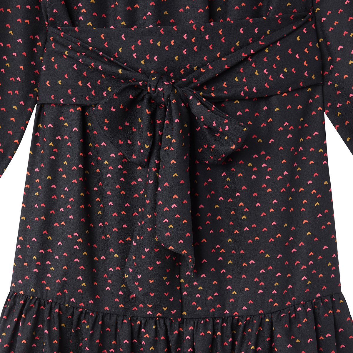 Платье La Redoute С рисунком и вырезом-лодочкой 42 (FR) - 48 (RUS) черный, размер 42 (FR) - 48 (RUS) С рисунком и вырезом-лодочкой 42 (FR) - 48 (RUS) черный - фото 2