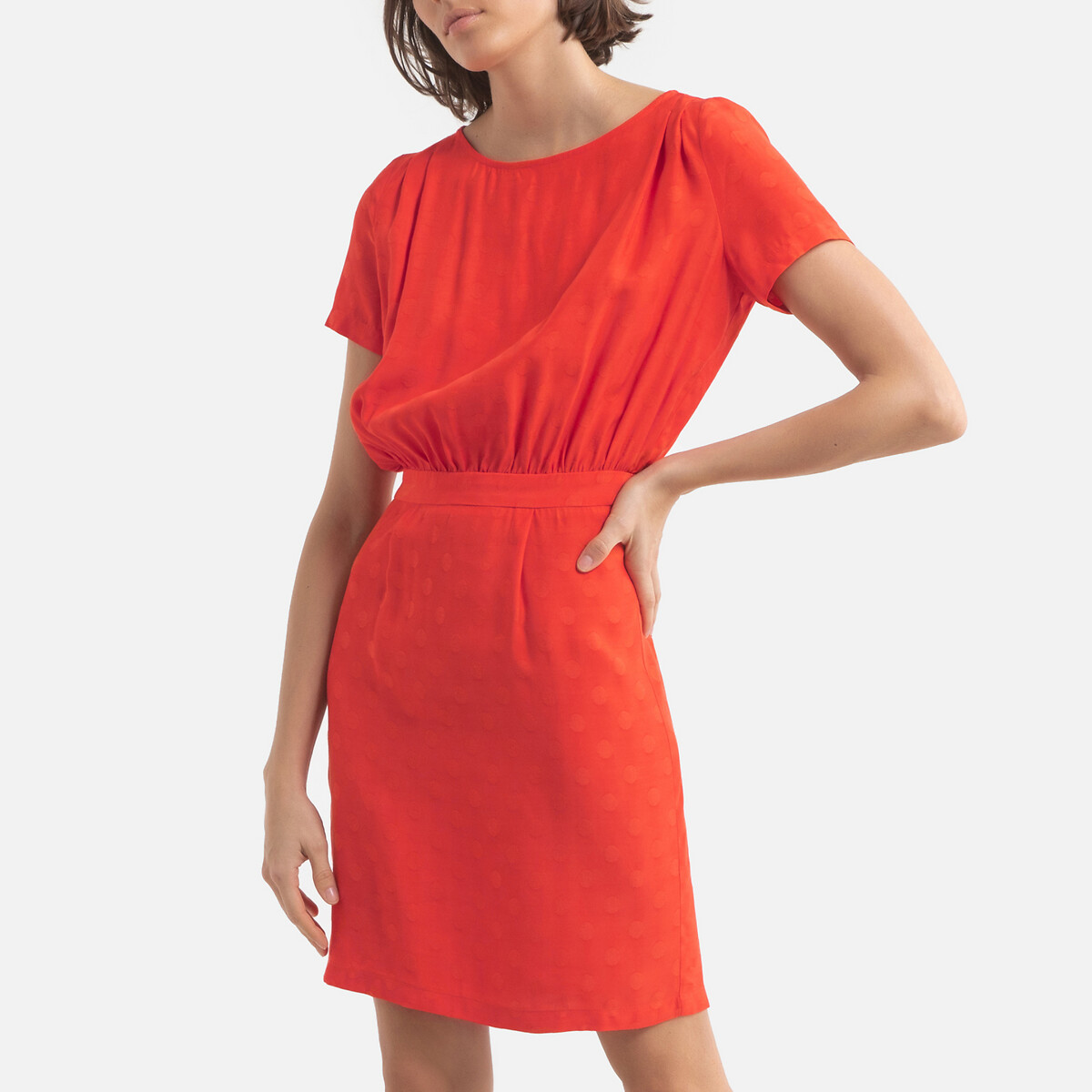 Платье LaRedoute Короткое  THILAN 0(XS) красный, размер 0(XS) Короткое  THILAN 0(XS) красный - фото 1