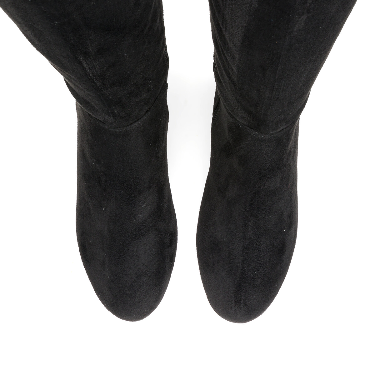 Сапоги-ботфорты LA REDOUTE COLLECTIONS PLUS Сапоги-ботфорты На широком каблуке широкая стопа 38-45 43 черный, размер 43 - фото 3