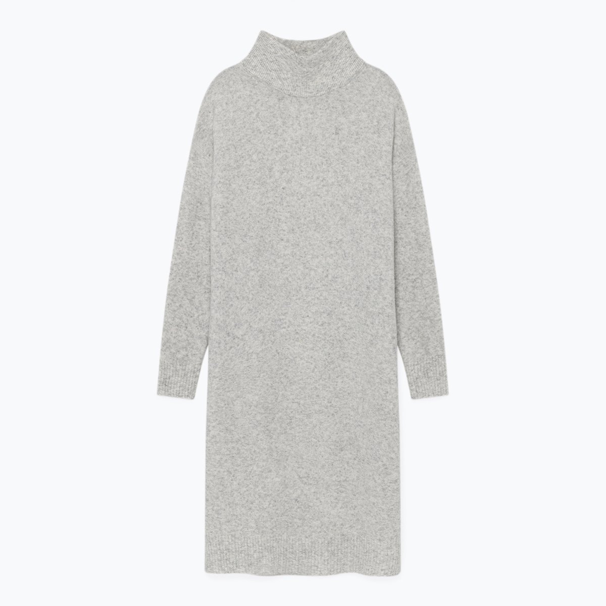 Платье-пуловер La Redoute Длинное с длинными рукавами DAMSVILLE XS/S серый, размер XS/S Длинное с длинными рукавами DAMSVILLE XS/S серый - фото 5